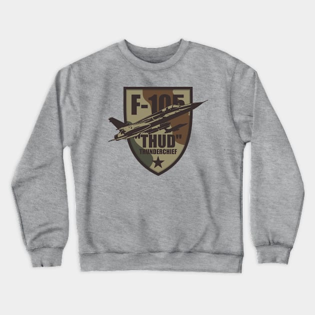 F-105 Thunderchief Crewneck Sweatshirt by Tailgunnerstudios